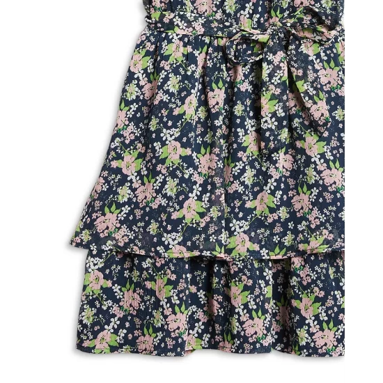 Cheapest 𧨠AQUA π§ Girls' Ruffle Flutter-Printed π Dress, Big Kid - 100% Exclusive Blue/green π - Image 3