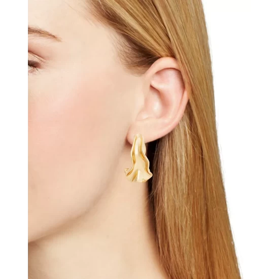 Brand new 😀 AQUA Squiggle Front-Back Earrings Gold 🎉 - Image 2