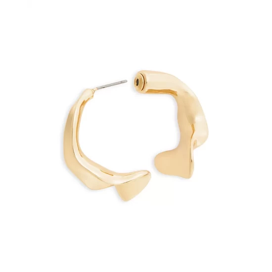 Brand new 😀 AQUA Squiggle Front-Back Earrings Gold 🎉 - Image 3