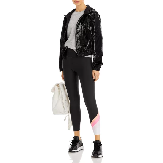 Cheap ๐ AQUA Cropped Hooded Windbreaker - 100% Exclusive Black ๐ - Image 7