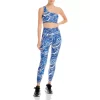 Hot Sale 😀 AQUA Printed One Shoulder Sports Bra & Printed Leggings - 100% Exclusive 🔔