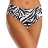 Wholesale 😀 AQUA Animal Print High Waist 👙 Bikini Bottom - 100% Exclusive Black Multi 💯