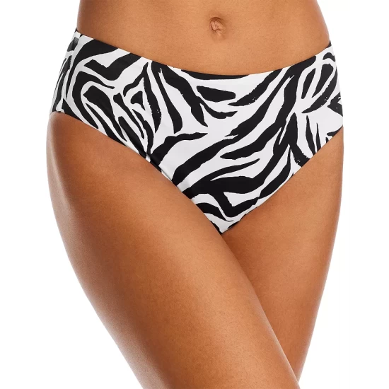 Wholesale 😀 AQUA Animal Print High Waist 👙 Bikini Bottom - 100% Exclusive Black Multi 💯