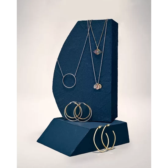 Best Sale ๐ฏ AQUA Double Hoop Earrings In 18K Gold-Plated Sterling Silver And Sterling Silver - 100% Exclusive Two Tone ๐ - Image 3