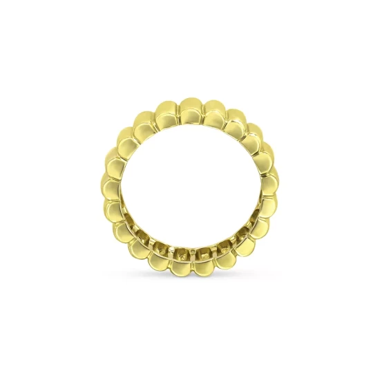 Best Sale ๐งจ AQUA Ridged Band In 18K Yellow Gold-Plated Sterling Silver - 100% Exclusive ๐งจ - Image 3