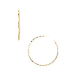 Buy ✨ AQUA 🔨 Hammered Hoop Earrings - 100% Exclusive Gold 🧨