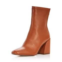 Best Sale 🥰 AQUA 👩 Women's Julie High Heel Booties - 100% Exclusive Green Leather 🌟