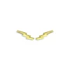 Flash Sale 🥰 AQUA Lightning Bolt Climber Earrings In 18K Gold Plated Sterling Silver - 100% Exclusive 🤩
