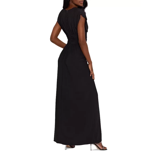 Cheap ๐ AQUA Plunge Neck Maxi ๐ Dress - 100% Exclusive Black ๐ฏ - Image 2