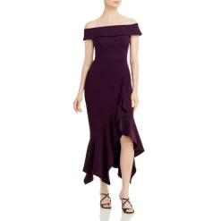 Deals 🌟 AQUA Ruffled Asymmetrical Hem 👗 Dress - 100% Exclusive Mulberry 👍