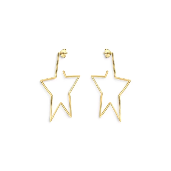 Best reviews of ๐ AQUA Star Drop Earrings In 18K Gold-Plated Sterling Silver - 100% Exclusive โ๏ธ