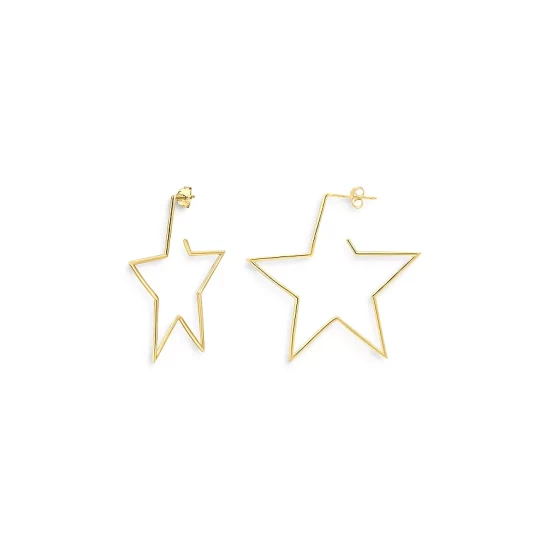 Best reviews of ๐ AQUA Star Drop Earrings In 18K Gold-Plated Sterling Silver - 100% Exclusive โ๏ธ - Image 2