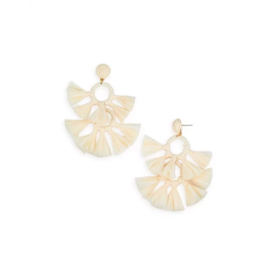 Deals 🎉 AQUA Raffia Statement Earrings - 100% Exclusive Pink 🔥 - Image 3