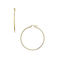 Cheap 😀 AQUA Medium Hoop Earrings In 18K Gold-Plated Sterling Silver - 100% Exclusive 🎉