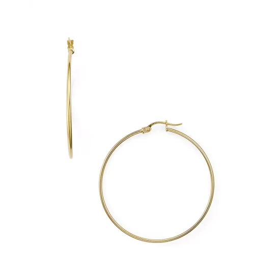 Cheap ๐ AQUA Medium Hoop Earrings In 18K Gold-Plated Sterling Silver - 100% Exclusive ๐