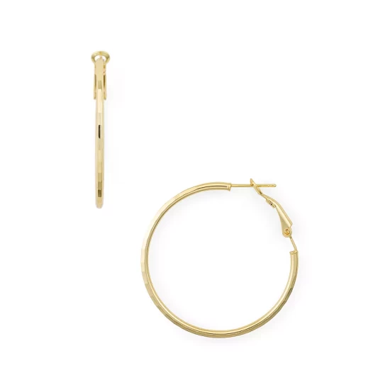 Top 10 ๐ AQUA Disco Hoop Earrings In 18K Gold-Plated Sterling Silver - 100% Exclusive โญ