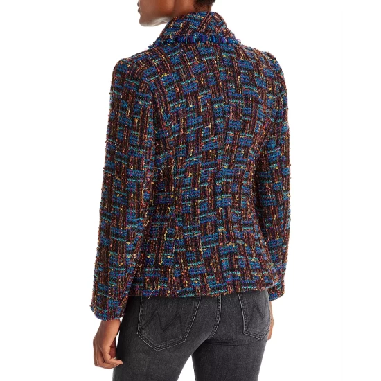 Top 10 ๐ AQUA Tweed Cutaway Jacket - 100% Exclusive Black Multi โค๏ธ - Image 3