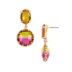 Cheap 🎁 AQUA Pink And Yellow Drop Earrings - 100% Exclusive Pink/yellow 👏