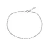Cheap 🌟 AQUA Paper Clip Chain Ankle Bracelet - 100% Exclusive Silver 🎁