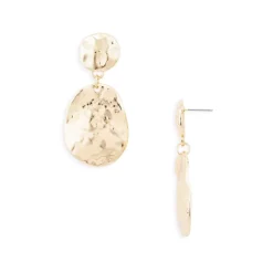 Best reviews of ✔️ AQUA 🔨 Hammered Statement Earrings - 100% Exclusive Gold 🤩