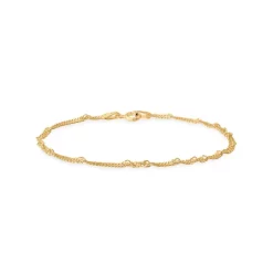 Best Pirce 🔔 AQUA Twisted Curb Chain Bracelet - 100% Exclusive Gold 🥰
