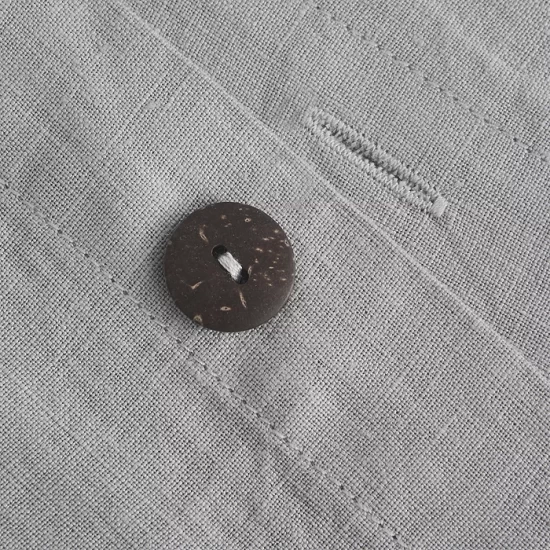 Best Sale 👍 AQUA Linen Duvet Cover, Full/Queen - 100% Exclusive Dove Gray 🛒 - Image 2