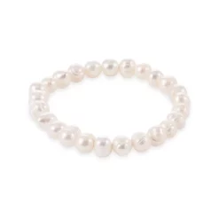 Cheapest 🧨 AQUA Cultured Freshwater Pearl Stretch Bracelet - 100% Exclusive White ⌛