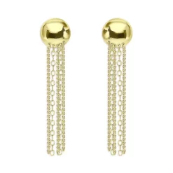 Cheapest 🥰 AQUA Chain Tassel Drop Earrings In 18K Gold Plated Silver - 100% Exclusive 😍