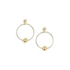 Outlet ⭐ AQUA Circle Hoops In 14K Gold Plated - 100% Exclusive 🔔