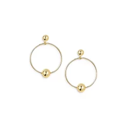 Outlet ⭐ AQUA Circle Hoops In 14K Gold Plated - 100% Exclusive 🔔