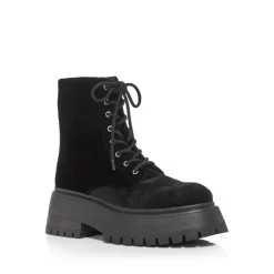 Top 10 🎉 AQUA 👩 Women's Sarge Platform Ankle Booties - 100% Exclusive Black Velvet 😍