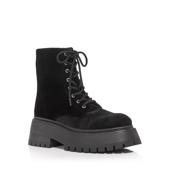 Top 10 🎉 AQUA 👩 Women's Sarge Platform Ankle Booties - 100% Exclusive Black Velvet 😍