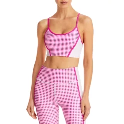 Hot Sale ⌛ AQUA Colorblocked Bralette Top - 100% Exclusive Hot Pink ❤️