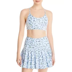 Deals ๐ AQUA Floral Print Knit Bra - 100% Exclusive White Blue Floral โค๏ธ