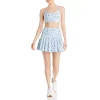 Budget 🤩 AQUA Floral Print Bralette & Tennis Skort 🧨