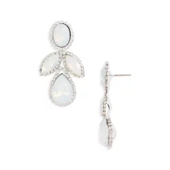 Best reviews of โญ AQUA Marquise & Teardrop Statement Earrings - 100% Exclusive Silver โค๏ธ
