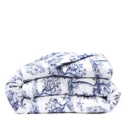 Best deal 😍 AQUA Eucalyptus Toile Duvet Cover, Full/Queen - 100% Exclusive Blue/white 👏