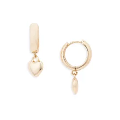 Top 10 ✨ AQUA Heart Charm Huggie Hoop Earrings - 100% Exclusive Gold 🤩