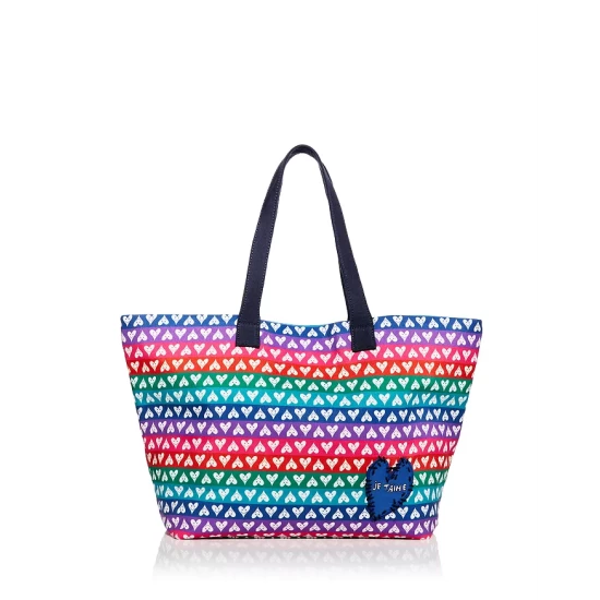 Discount ๐ AQUA Je T'aime Heart Print Tote - 100% Exclusive Multi ๐