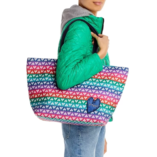 Discount ๐ AQUA Je T'aime Heart Print Tote - 100% Exclusive Multi ๐ - Image 2