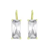 Hot Sale 💯 AQUA Baguette Drop Earrings In 18K Gold-Plated Sterling Silver - 100% Exclusive Silver/gold 💯