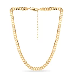 Outlet 🧨 AQUA Cuban Curb Link Collar Necklace In 18K Gold Plated Sterling Silver, 16"-18" - 100% Exclusive 👏