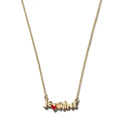 Brand new โ AQUA Je T'aime Pendant Necklace, 16"-18" - 100% Exclusive Gold โ๏ธ