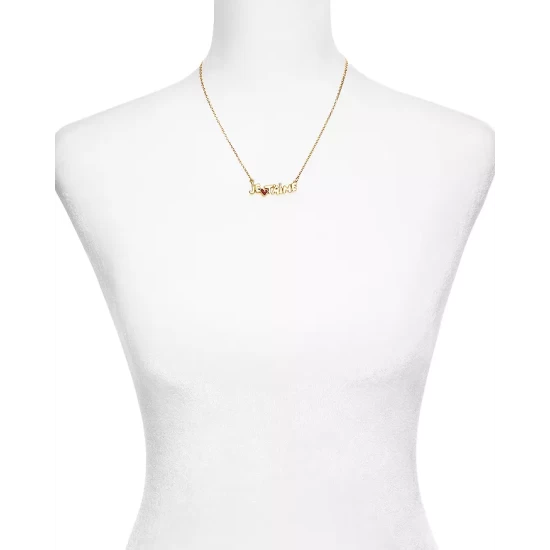 Brand new ⌛ AQUA Je T'aime Pendant Necklace, 16"-18" - 100% Exclusive Gold ✔️ - Image 3