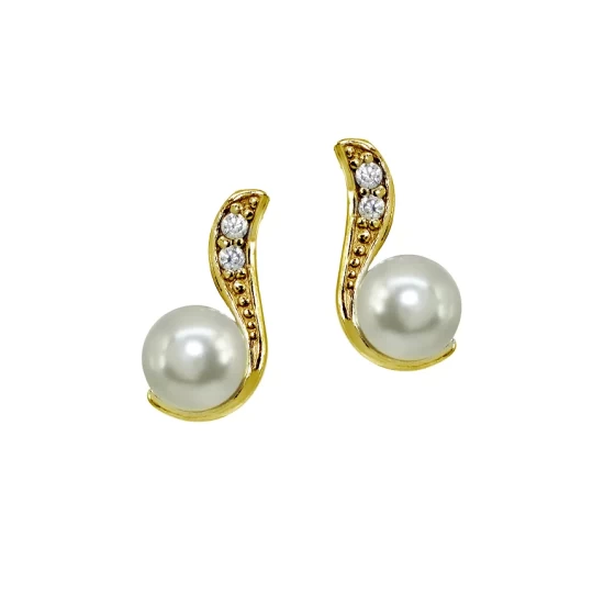 Coupon 👍 AQUA Pavé Accent & Cultured Pearl Drop Earrings - 100% Exclusive White/gold ✨