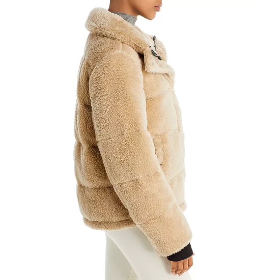 Promo โค๏ธ AQUA Lilly Sherpa Puffer Jacket - 100% Exclusive Biscotti ๐งจ - Image 4