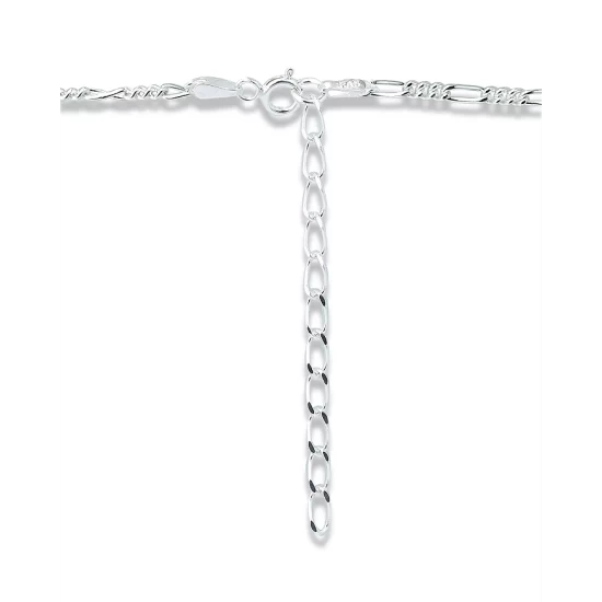 Best reviews of ๐ AQUA Figaro Link Collar Necklace, 18"-20" - 100% Exclusive Sterling Silver ๐ - Image 4