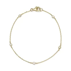 Flash Sale 👍 AQUA Sterling Silver Thin Chain Bracelet - 100% Exclusive Gold 🔥