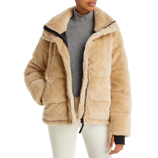 Promo โค๏ธ AQUA Lilly Sherpa Puffer Jacket - 100% Exclusive Biscotti ๐งจ - Image 5