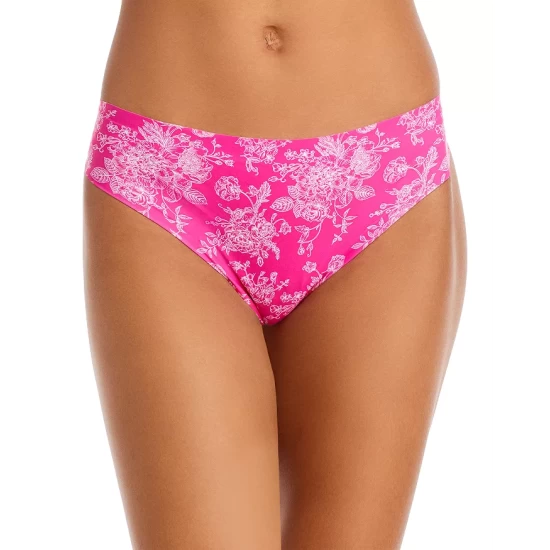 Cheap โ AQUA Printed Thong - 100% Exclusive Fuschia Rose Toile ๐